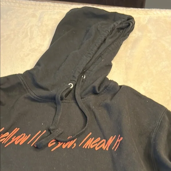 Stylish Black Graphic Hoodie - Picture 3 of 4